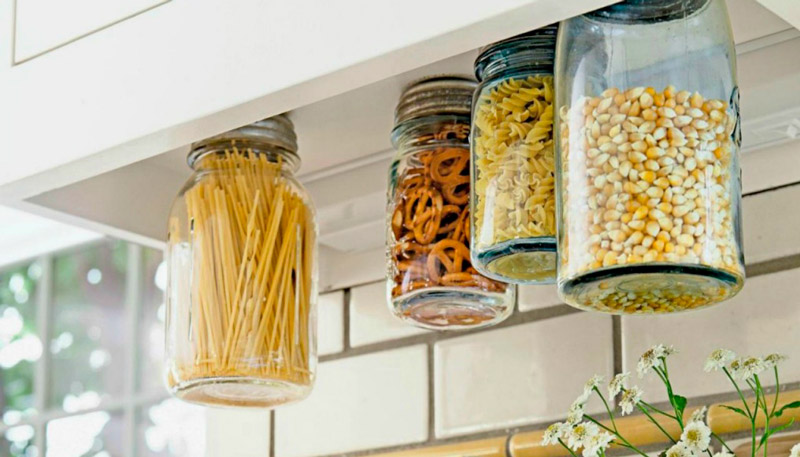 Grocery storage jars