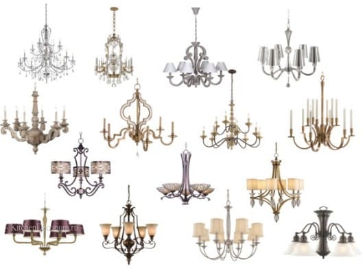 klasikong mga modelo ng mga chandelier para sa kusina