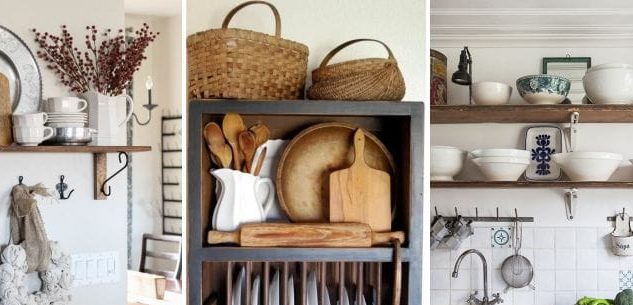 Kitchen decorative shelves