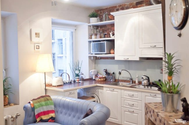 Reurbanització d’un petit apartament a l’estoc antic: cuina