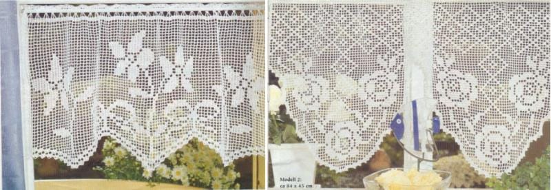 Ideas knitted curtains - loin knitting
