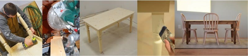 How to make a dining table with their own hands - instructions