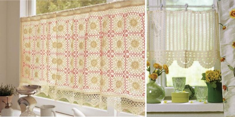 Country Style Knitted Curtains