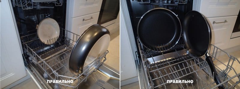 Cách nạp chảo và bát đĩa lớn vào máy rửa chén