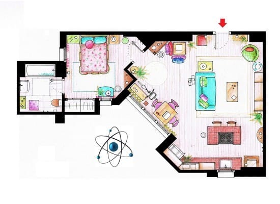 Plan de l'appartement de Penny