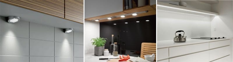 Osvetlenie pracovnej plochy kuchyne pod skrinkou