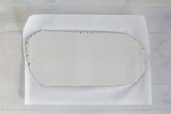 Placa de servir de argila de polímero DIY