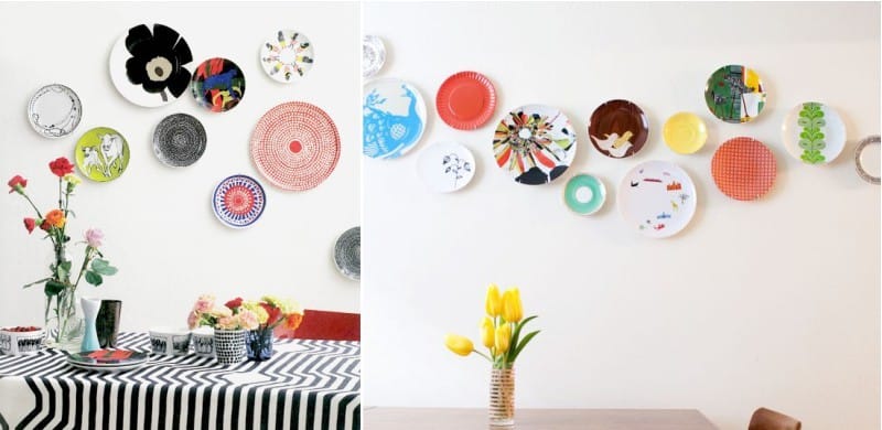 Πίνακας των πιάτων στον τοίχο