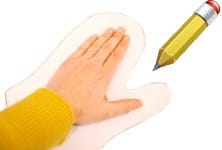 Crtanje uzoraka za ljepljive rukavice