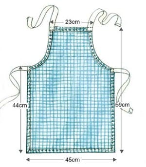 Pattern baby apron