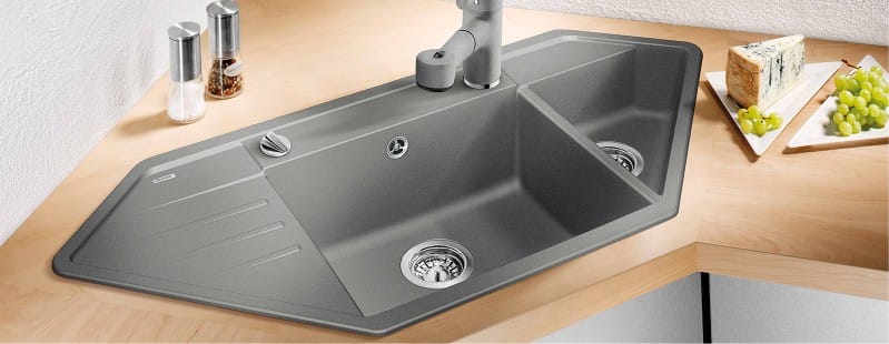 Double Hexagonal Sink with Wing