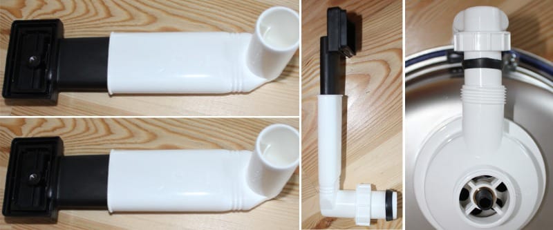 Assembling a siphon with overflowing with your own hands