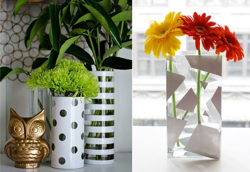 Ideas for painting glass vases