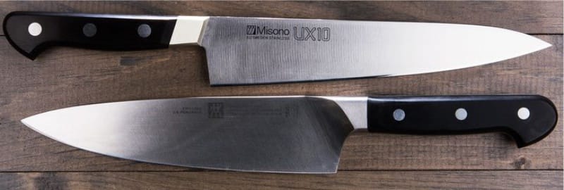 Kuharski noževi - japanski Misono i europski Zwilling J.A. Henckels