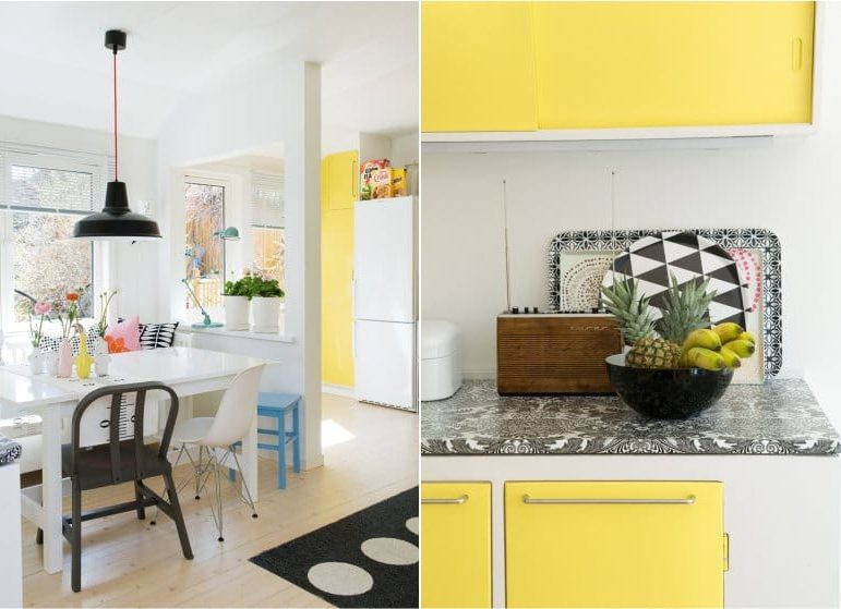 Dapur kuning dan putih