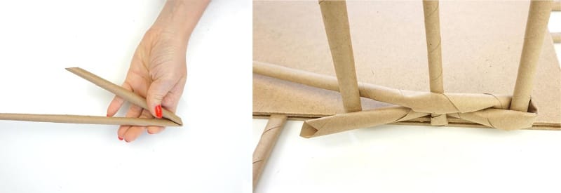 Hoe een mand papier te weven
