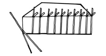 Kaip pritvirtinti stelažą vertikalioje padėtyje su clothespins