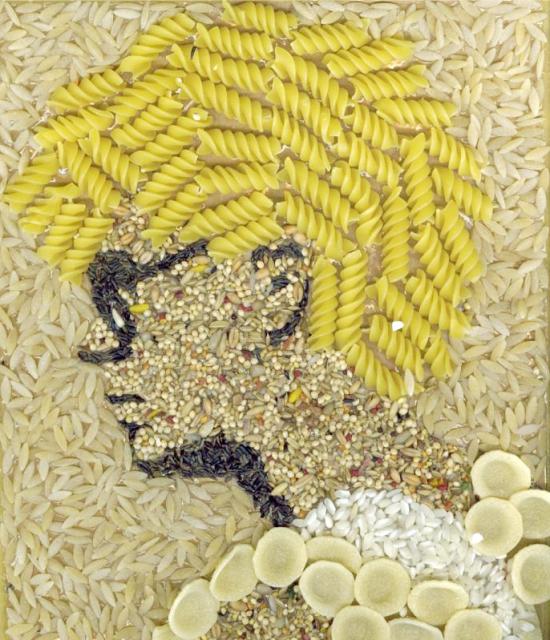 Panel af korn og pasta