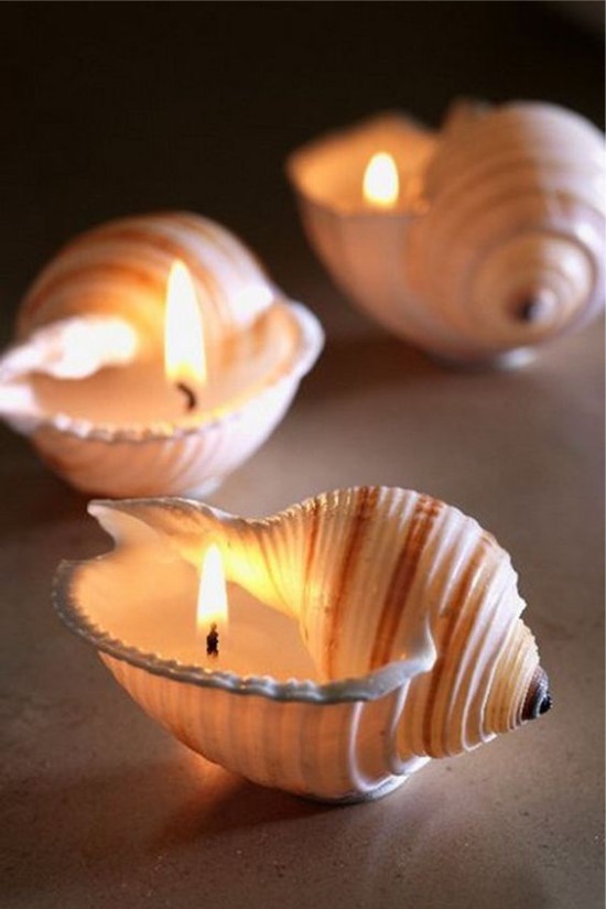 Mini candele Seashell