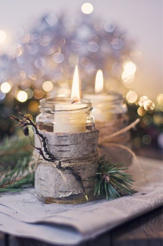 Χριστουγεννιάτικο κερί από κονσέρβα