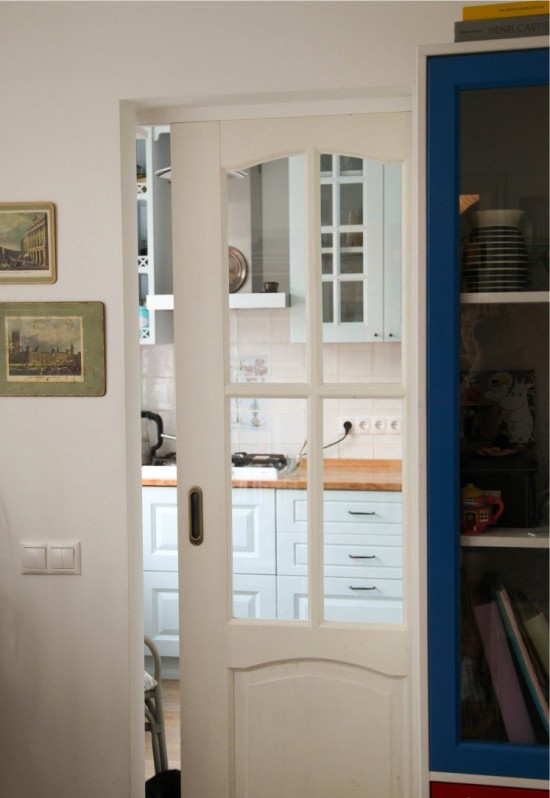 Dapur dengan pintu gelangsar