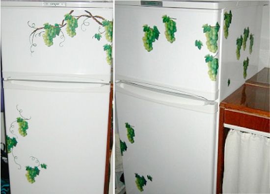 ตู้เย็น DIY decoupage