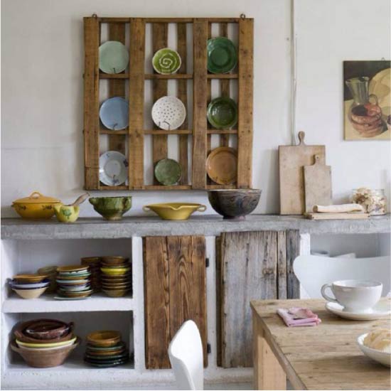 Kitchen shelf showcase