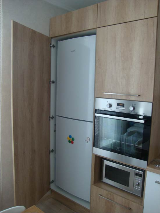 Mulighed semi-built-in køleskab