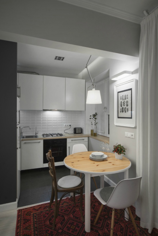 Moderná kuchyňa-obývacia izba v Chruščove